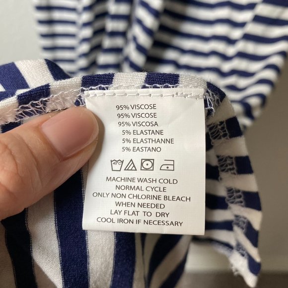 O'Neill Striped Low Back Tank Maxi Dress sz S - Picture 7 of 8